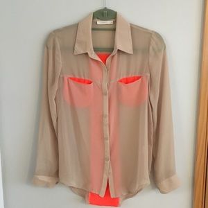 Lush Buttondown Blouse
